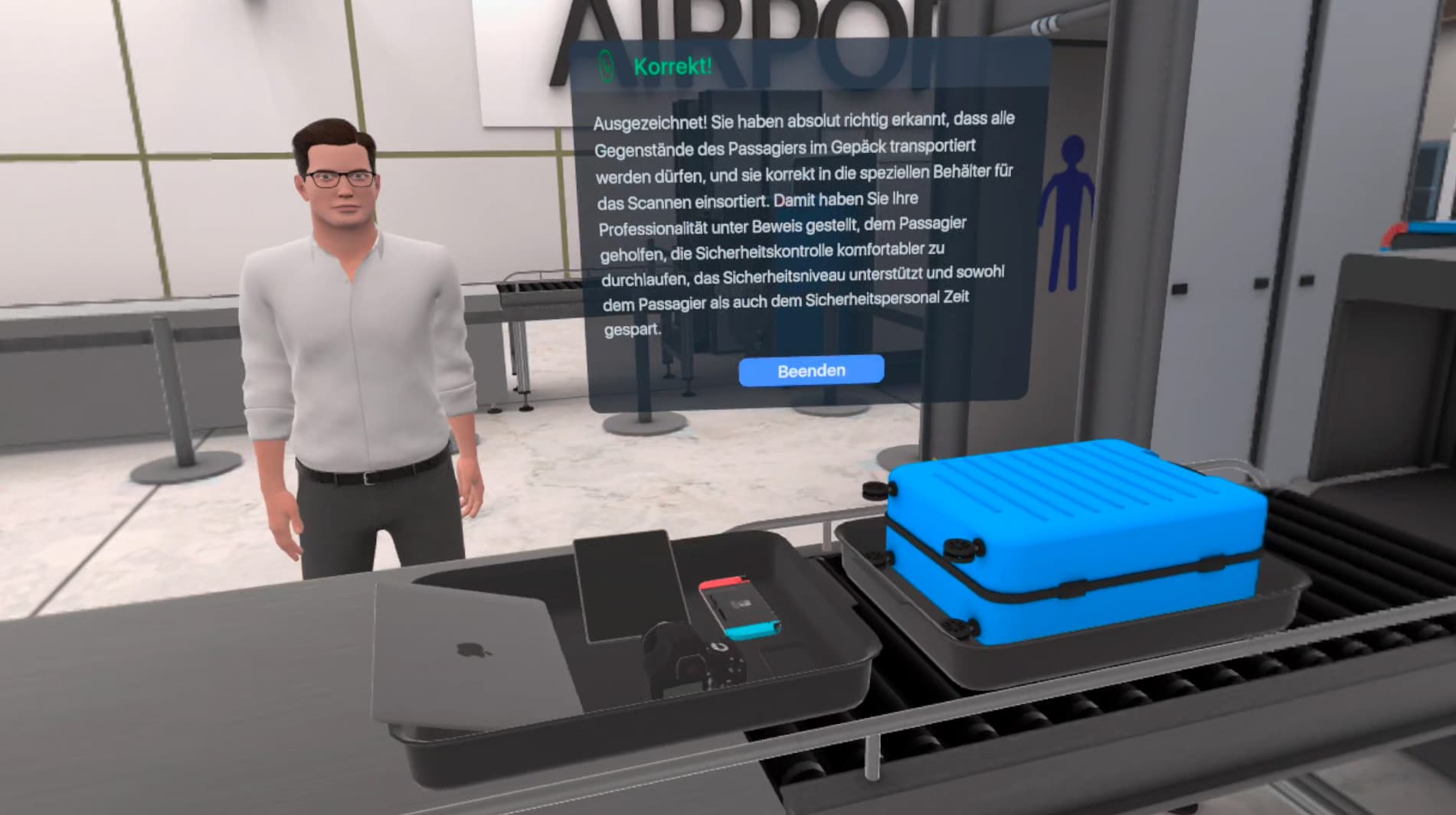 VR ground handling training