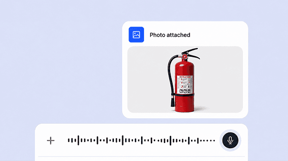 Saisie vocale et photo